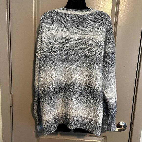 Women's Blue/Grey Chaps Sweater XXL - Picture 3 of 9